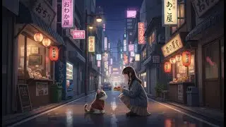 lofi for focus, working, and relaxing | wandering calico - guarding the tokyo night 🌙