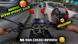 NS400z Deadly Street Race & Close Calls 😵|| Ride Review Of Ns400z (2025) 😍||  