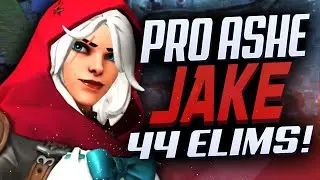 Jake Pro Ashe gameplay - 44 elims! [ Overwatch Season 28 Top 500 ]