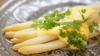 White Asparagus with a Cheats Hollandaise