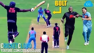 If USAIN BOLT Play CRICKET & Yuvraj Singh RACE !!