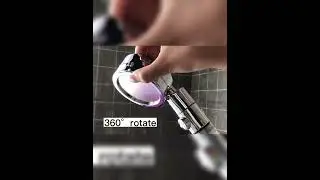 High pressure 6 function hydro shower jet luxury shower head rainfall handheld shower