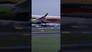 Air Baltic Airbus A220-300 in a Lithuanian Flag Livery from Riga | Morning Plane Spotting #shorts