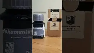 waterproof fountain pen ink ✒️ 🖤 - Rohrer & Klingner dokumentus Black [Dokumenten-Tinte Schwarz]