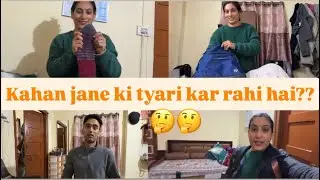Apne ghar jane ki khhushi😊|| Husband ke liye banai woolen socks🧦🧶|| Ronie & Champ || 