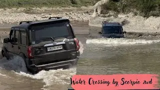 Monsoon Offroad gone right ✅️ Water Crossing 🌊 #dighiejamwal #trending #viralvideo #scorpio #kalki