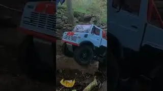 ROCK CRAWLER RC SCALE UNIMOG 406 4X4 EPIC CUSTOM BUILT IN RC TRUCK TRIAL PARCOUR WALDASCHAFF