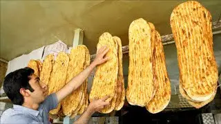 Traditional bread in iran|Amazing bakery🤯