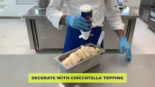Butterscotch gelato and Cioccotella topping