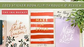 Ink Bucket Sticker Book Review & Flip-Through | 2023 Planner Stickers in India 🇮🇳 | Sanjana Raj
