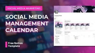 Social Media Content Calendar & Management Database (FREE Notion Template)