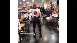 Danrue Dancing at City Gear to Chris Brown Song