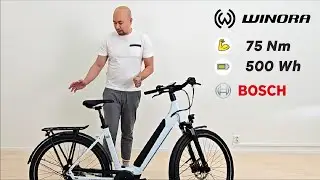 Winora Sinus N8 - tehokas ja turvallinen s&auml;hk&ouml;py&ouml;r&auml; laadukkailla lis&auml;varusteilla!