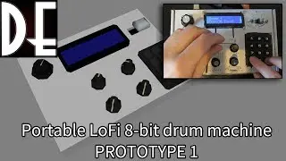 Arduino 8-bit Drum Machine - Portable Prototype 1