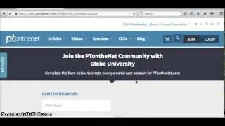 PT on the Net create account