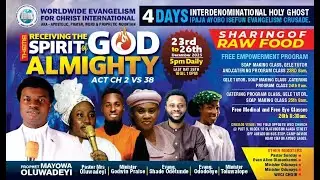 DAY 4, RECEIVING THE SPIRIT OF GOD ALMIGHT