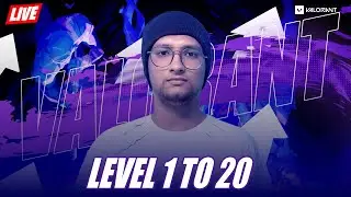 GET LVL 1 TO LVL 20 IN LIVE STRAM VALORANT &BGMI LIVE