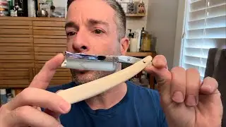 Straight Razor shave with a custom Koraat!