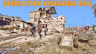 DÉMOLITION À KINGABWA RAIL JUSQU'A MASINA | Commune de LIMETE | Kinshasa - Rdc