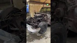 Engine cleaning 1960 Cadillac hearse