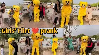 🔥 Cute Girl❤️flirting prank 😆 || Teddy bear flirt 😍 Girls || #teddybearprank #Dance 😂 #teddy_ankt