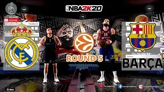 EURO LEAGUE Madrid Vs Barcelona  Round 5 | NBA 2K20 ULTRA MOD SETTINGS | (PC GAMEPLAY)