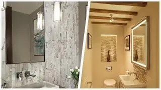 75 Mid-sized And Small Powder Room Design Ideas You'll Love 🔴