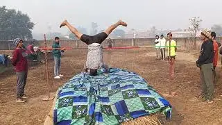 Sunday special mein high jump test ka practice #army #1600mtrruning #@indorephysicalacademy. 