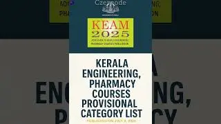 Provisional Category List published ‼️#czernode SUBSCRIBE AND STAY UP-TO-DATE