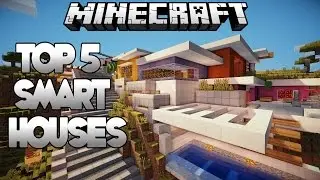 Top 5 INSANE Minecraft Redstone SMART HOUSES of All Time