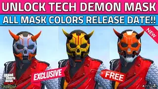 How To Get NEW Orange & Gray Tech Demon Mask in GTA 5 Online! When Techno Demon Masks Release Date