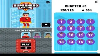 The Superhero League SUPER PSYCHIC Level 1-16 Walkthrough 3 Stars