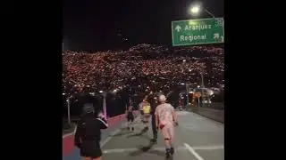 Roller skating down highway