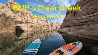 Paddle Boarding Clear Creek in Winslow, AZ | Petroglyphs, Swallow Nests & Hidden Gems!