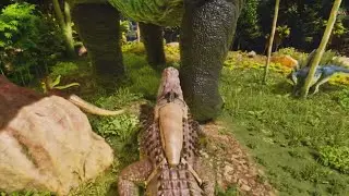 Killing Titanosaur W Deinosuchus