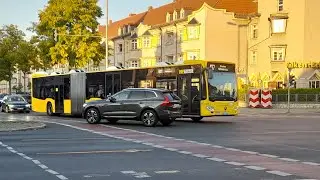 Bus Mitfahrt von S Stresow bis S+U Rathaus Spandau im MB GN 21 auf der 130 (Umleitung)