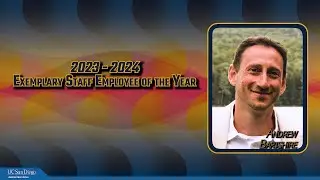 UCSD 2024 Exemplary Staff Employee of the Year - Andrew Bartshire
