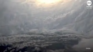 Video shared by Hurricane hunters as they flew into the eye of Hurricane Melissa