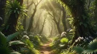 Deep Forest Healing : A Peaceful 4K Jungle Trek | Natural Sounds  #Mindfulness #ForestWalk #jungle 