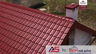 Tigla metalica Budmat Venecja X matt Caramiziu 3D   - BDM Roof System