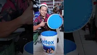 Oplosan cat tembok interior biru #shorts #tokocat #oplosan #cattembok #avianbrands @MardiantoNipan