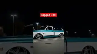 1969 Chevy  C10 pickup truck,two tone b/w