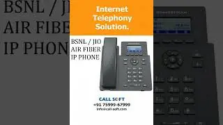 BSNL & jio airfiber phone | Grandstream 2601p | callsoft.in | ip phone and  callcenter setup guide