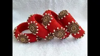 PARTY WEAR SILK THREAD BANGLES DESIGNS.