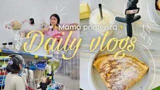 Saliendo como mamá primeriza 🌷 café ☕️ + compras 🫐🍋🍓|| organizando mi espacio🪞🎀
