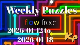 Flow Free - Weekly Puzzles - Simply Extreme - 2026-01-12 to 18 - January 12th to 18th 2026