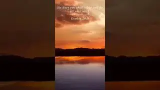 Bible | Exodus 20:9 | Six days you shall labor and d...