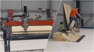 DIY CNC milling machine first job - a small skate ramp