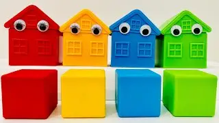 Satisfying Video | How I Made All Squishiesballs Oddly Relax Balls ASMR and 4 Color Funny Houses