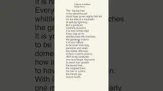 #music #relaxing #poetry #poem #aworkofartifice #margepiercy #literature #icse #english #latest